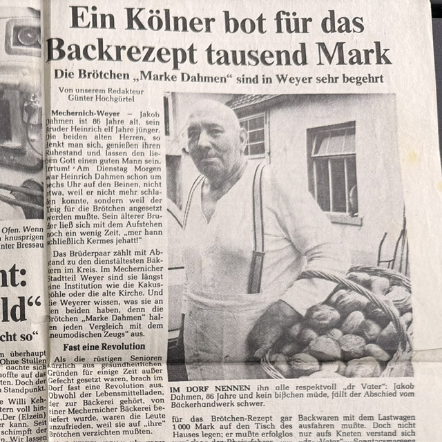 Ein Kölner bot für das Backrezept tausend Mark