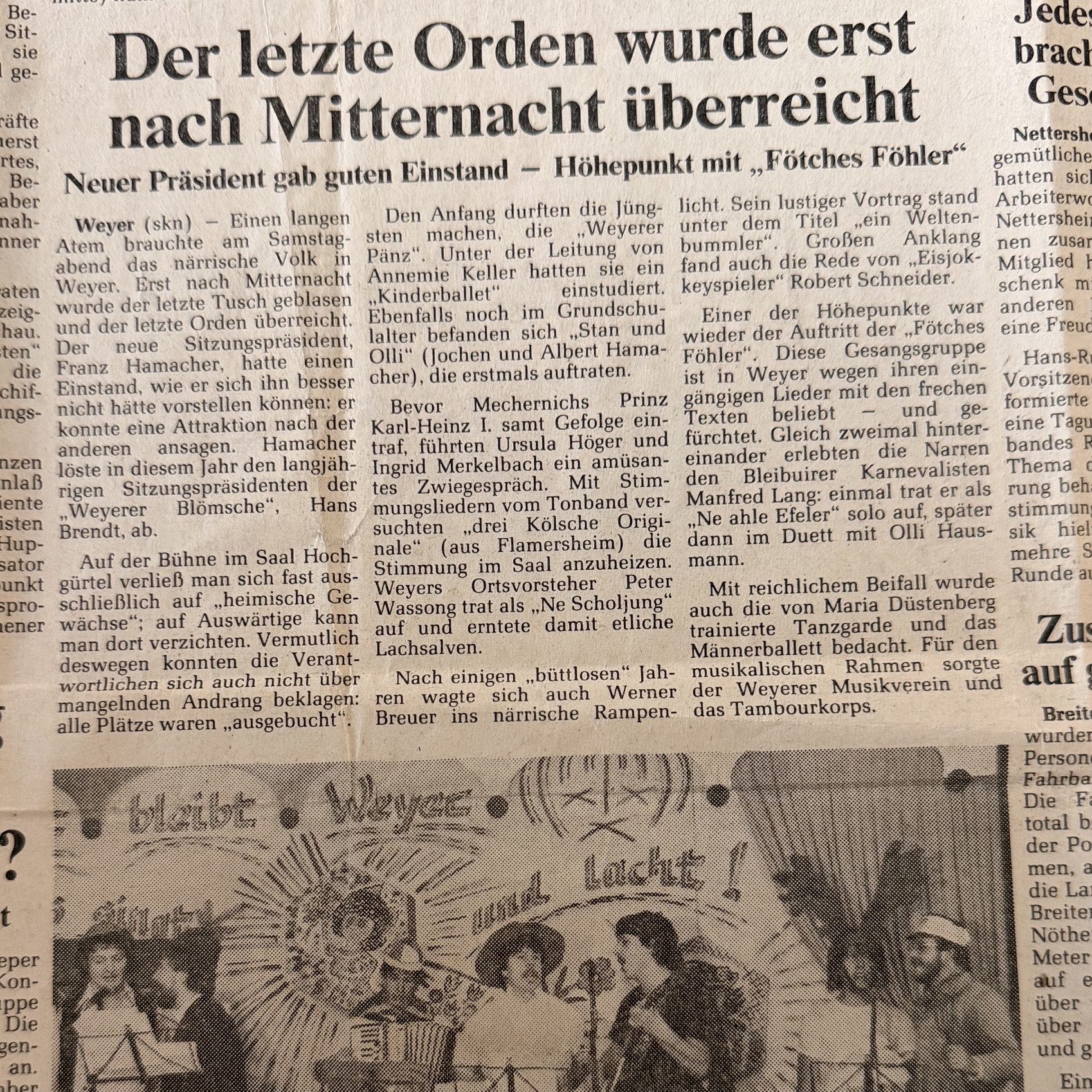 Der letzte Orden wurde erst nach Mitternacht überreicht