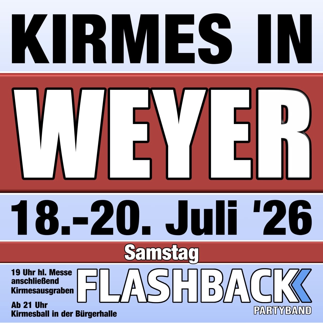 In Weyer ist Kirmes 2026! 