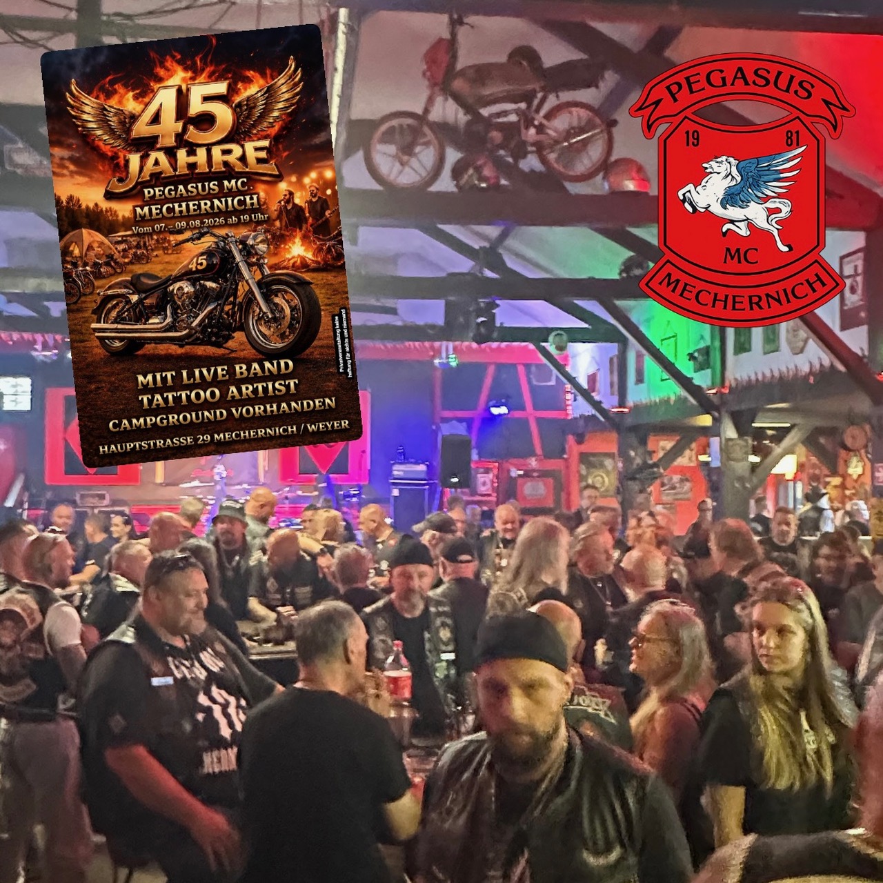 45 Jahre MC Pegasus – Jubiläumswochenende voller Rock und Freundschaft