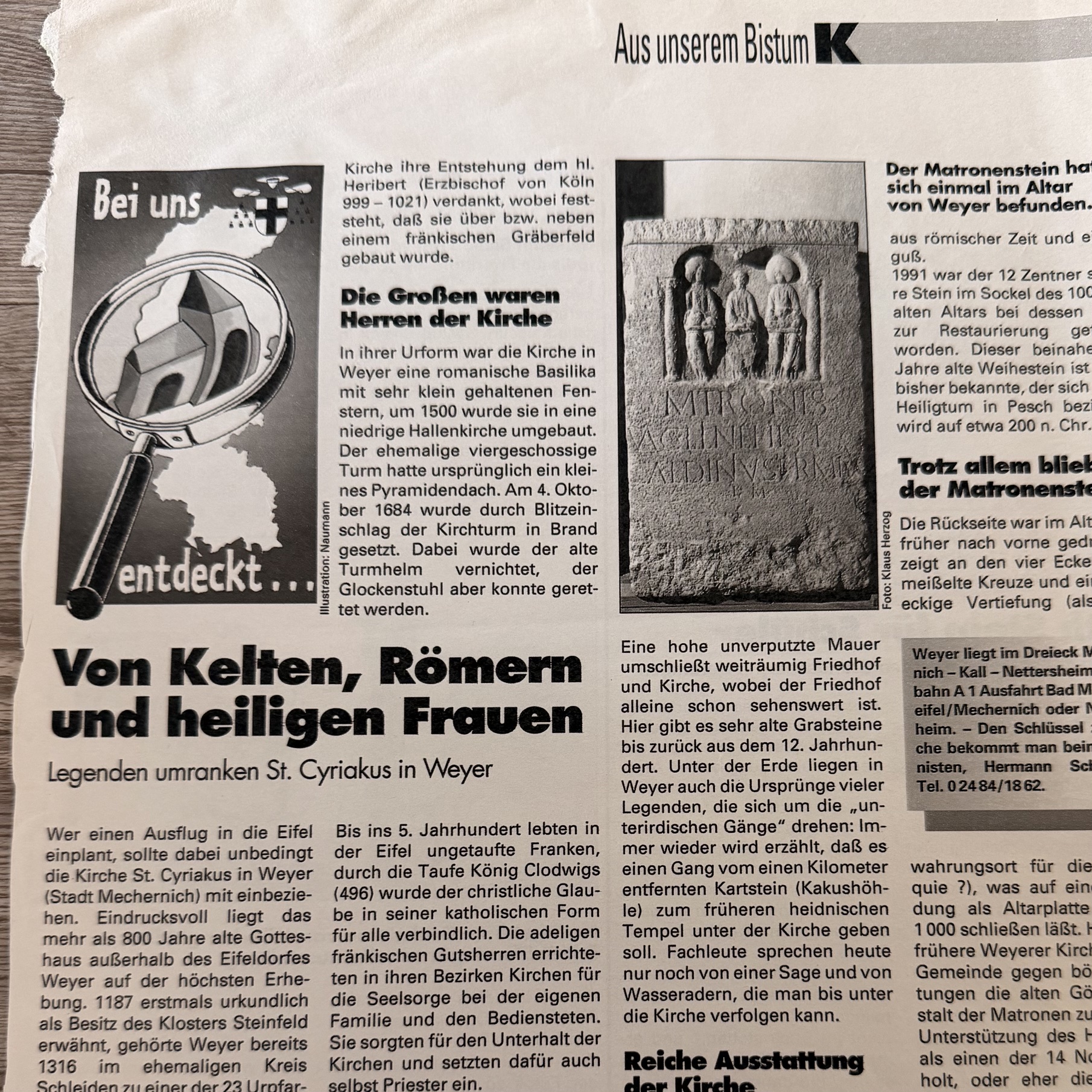 Von Kelten Römern und heiligen Frauen