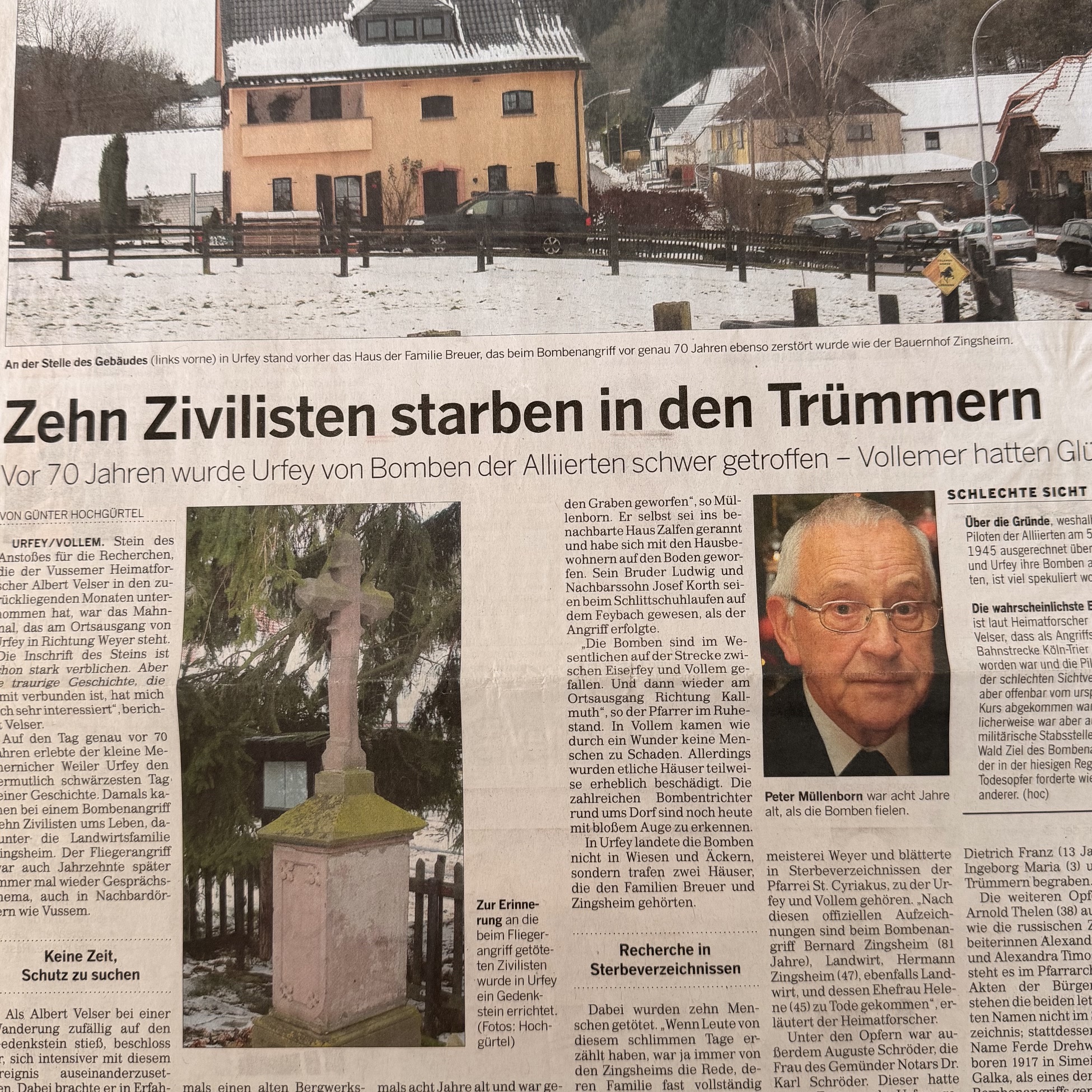 Zehn Zivilisten Starben in den Trümmern
