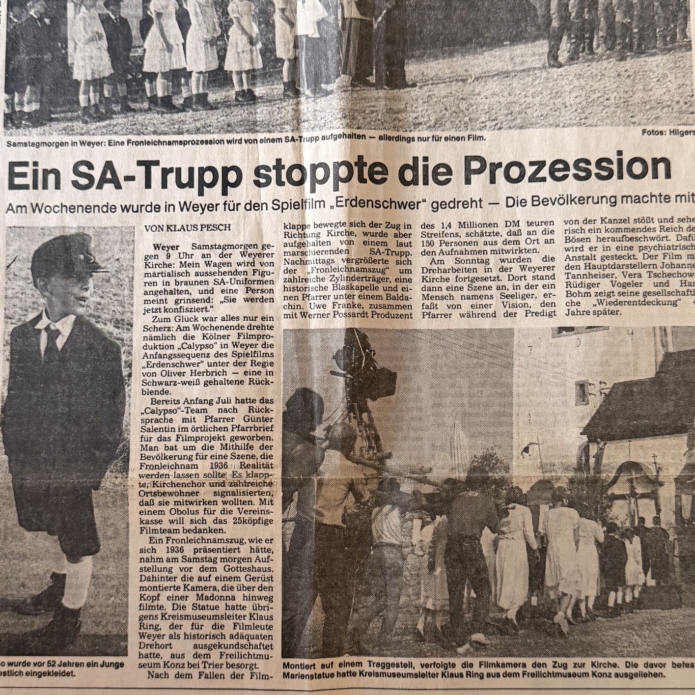 SA Trupp stoppte die Prozession