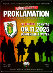 Proklamation & Frühschoppen